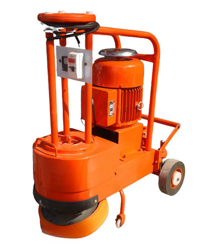 Terrazzo Polishing Machine - Mild Steel, 3 HP Motor, Orange | Semi-Automatic, 240 Volt Voltage, 1-Year Warranty