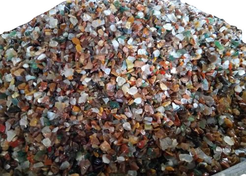 Aquarium Glary Design Best Natural Agate Stone Color Polished Chips - Size: 1.White 2.Black 3.Pink 4.Yellow 5.Green 6.Ivory Cream 7.Chocolate 8.Red