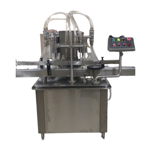 Automatic 4 Head Automatic Liquid Filling Machine - Capacity: 40-50 Bottle Pcs/Min