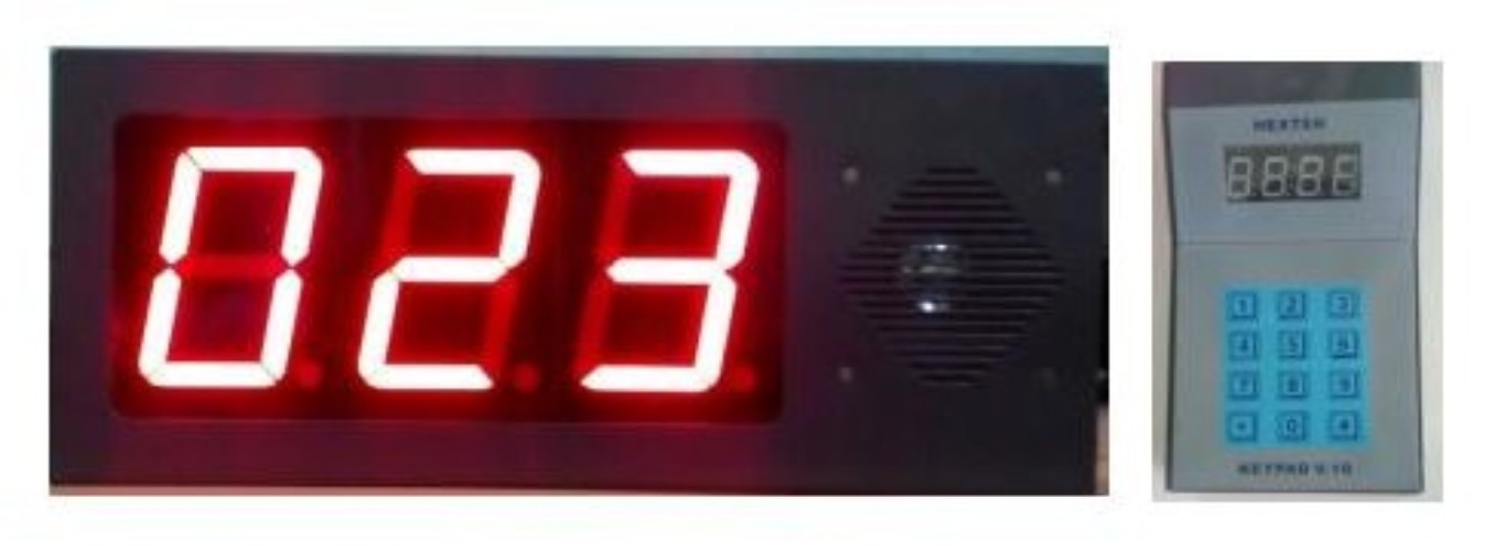 Token Display Board - Metal, 3 Digit Numeric, High Brightness | Electric Power, Compact Design, Ideal for Offices and Clinics