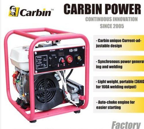 Auto Choke Gasoline Diesel (Current Adjustable) Welder Generator Set