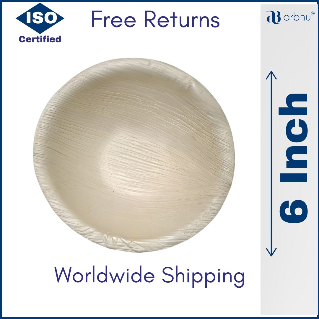 Round Shape Areca Bowl - Application: Dinnerware