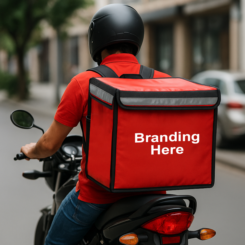 Hd01 Insulated Food Delivery Bag - Color: Red