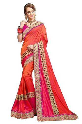 Silk Embroidered Saree K811