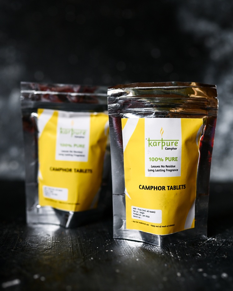 Camphor Tablet 100 Grams - Shape: Round