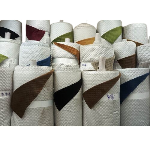 Quilted Imported Velvet With Fine Filling And Backing 120GSM - 54 Inch Width 350 GSM Weight | Non-Stitched Wear Resistant Machine Washable Elastic Closure
