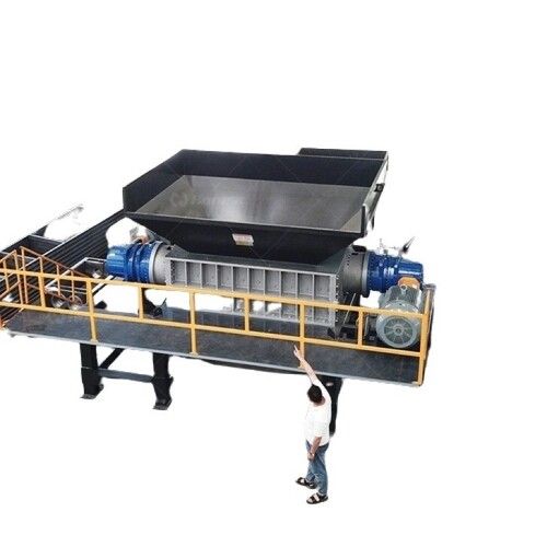 White Heavy Duty Automatic Waste Shredder Machine