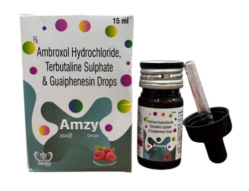 Terbutaline Sulphate Ambroxol Hydrochloride & Guaiphenesin Syrup - Allopathic Expectorant Liquid Formulation 24 Month Shelf Life For Cough Relief