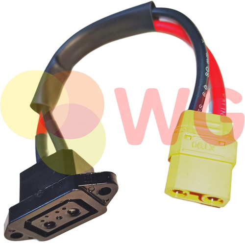 E-Scooty D-Type Charging Socket To XT90 Female Connector Converter - PVC Material, Standard Size, Durable Build