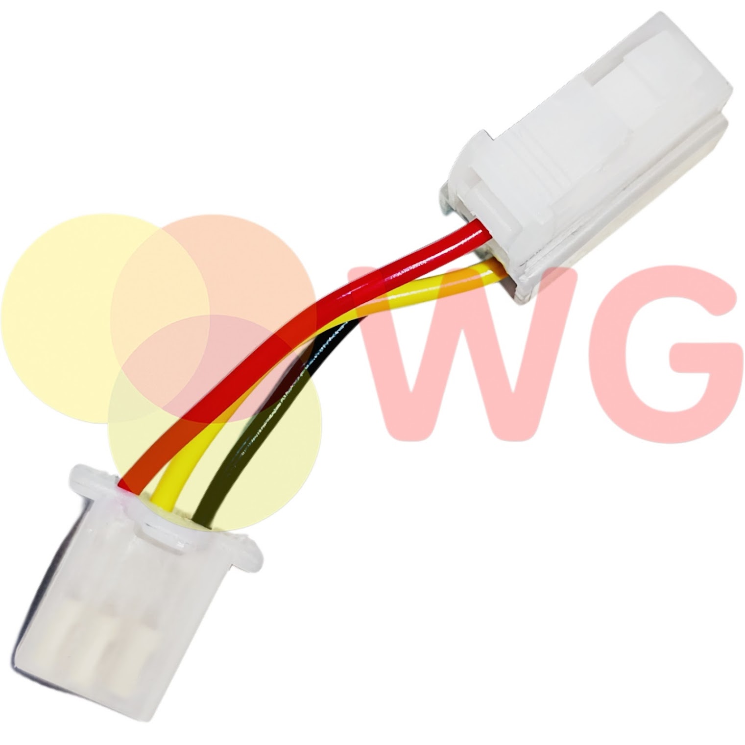 E-Scooty 3 Pin Female To Connector 2 Throttle Convertor - Color: Multicolor