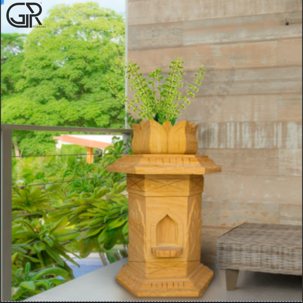 Sandstone Tulsi Planter