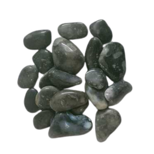 Dark Smokey Grey Onyx Pebbles Machine Polished Agate Stone - Artificial Stone Type: Solid Surface