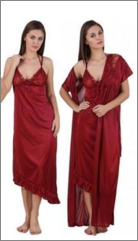 Semi-Automatic Fashionable Soft And Comfortable Ladies Nighties