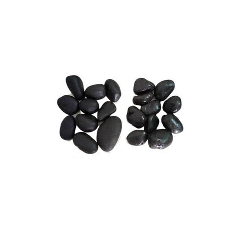 Mate Polished Black Pebbles - Sizes 15mm To 30mm & 30mm To 60mm | Polished Surface Finish, Versatile For Landscaping And Aquariums
