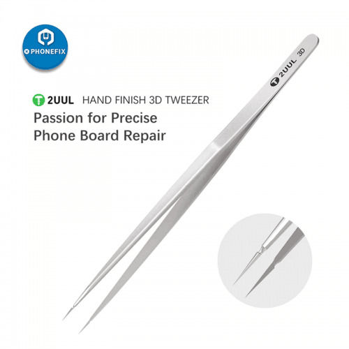 2UUL Extra Fine Point 3D Tweezers For Phone Precision IC Repairing