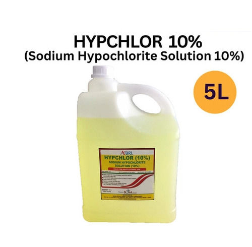 Hypchlor Sodium Hypochlorite Solution 10%, 5 Liter Pack Application: Pharmaceutical