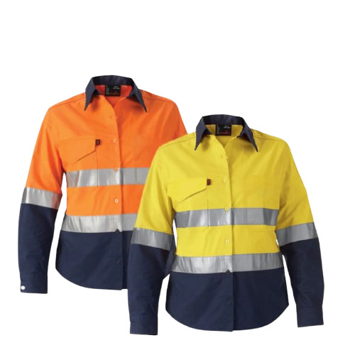 Industrial Safety Jacket Shirt - Color: Yellow