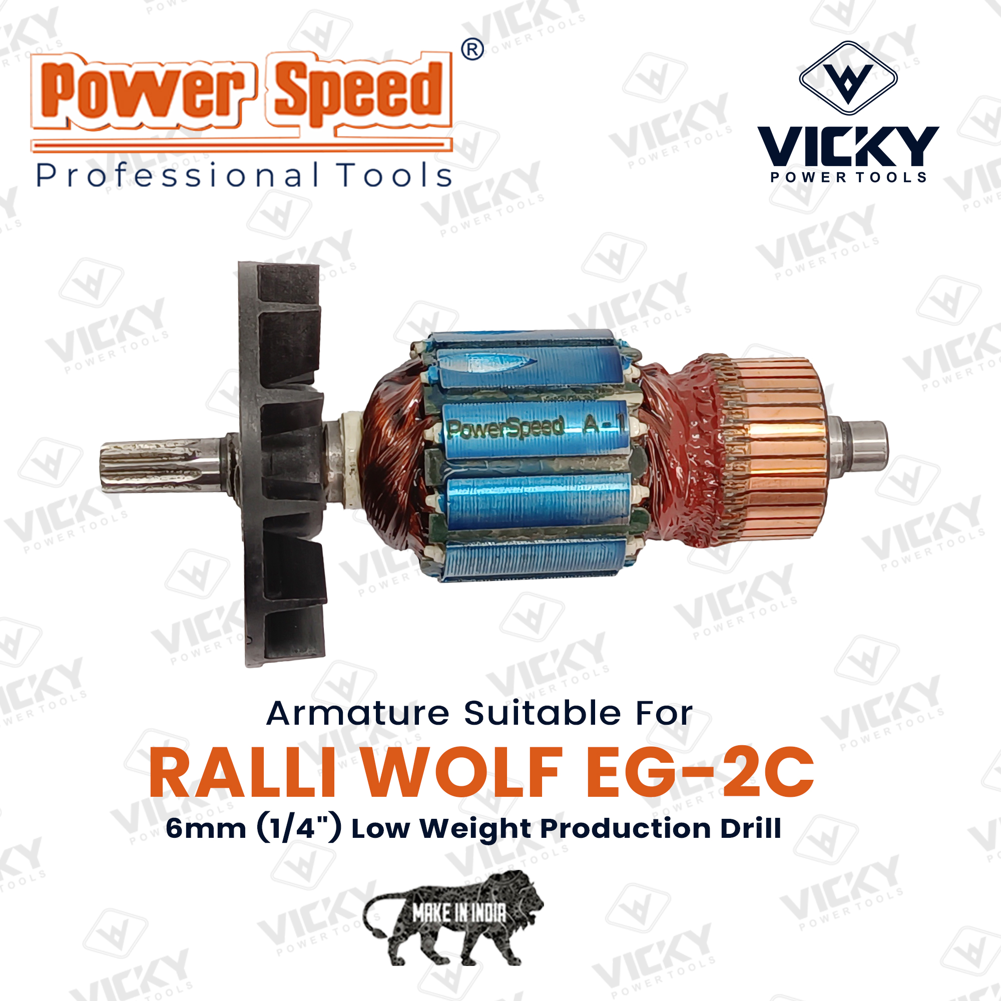 Power Tool Armature For Eg-2C Ralli Wolf - Application: Industrial