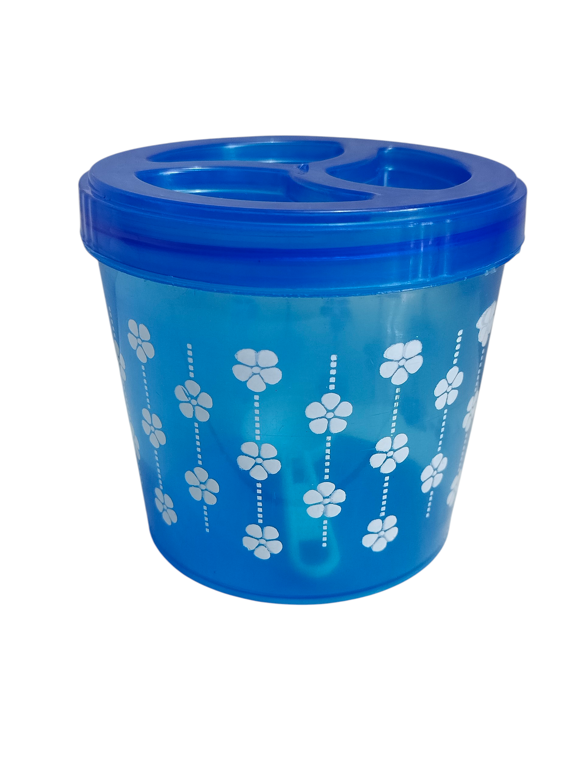 Empty Plastic Jars - Lightweight PVC, Standard Size, Available in Various Colors | Solid Round Shape, Leak and Crack Resistant, Easy to Clean with Water, Printed Pattern