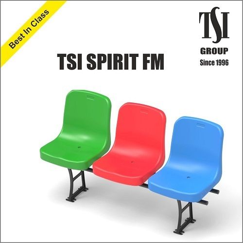 Tsi Sprit Floor Mount Stadium Seat - Material: Plastic