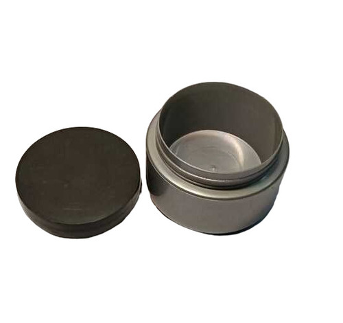 50 Gm Silver Double Wall Jar With Black Cap - Plastic Type: Polypropylene(Pp)