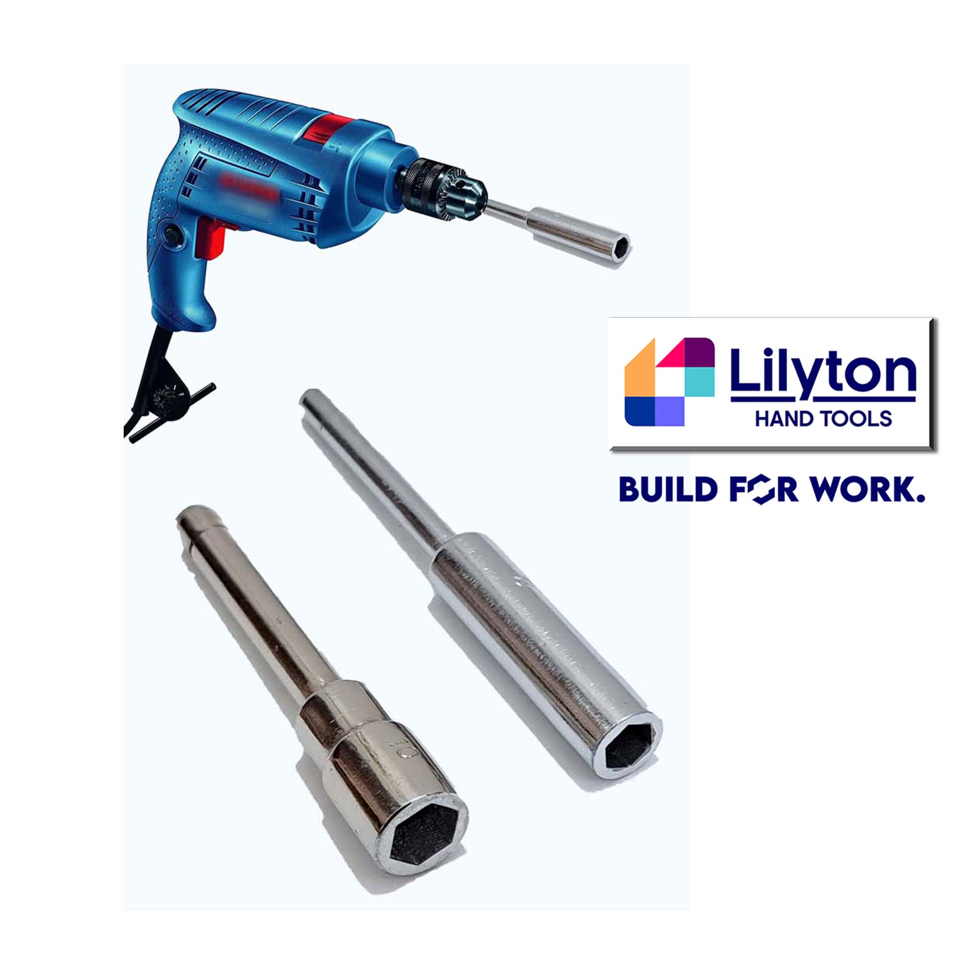 Nut Driver Socket For Drill Machines - Color: Grey