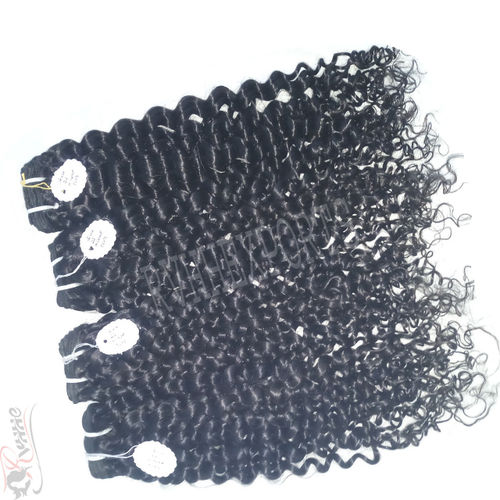 10 To 30 Inch Long Kinky Indian Human Hair Extension With 1 Year Of Warranty