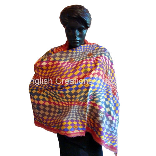 Wool Printed Shawls With Beautiful Color And Designs