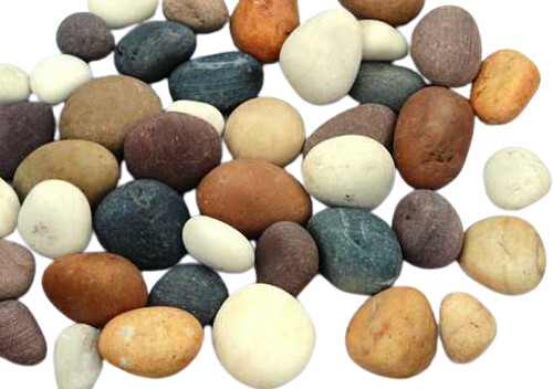 Natural Colorful River Stone / Tumble Round Pebbles Stone - Artificial Stone Type: Solid Surface