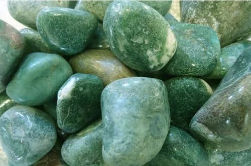 Moss Agate Green Polished Pebbles Stone - Artificial Stone Type: Solid Surface