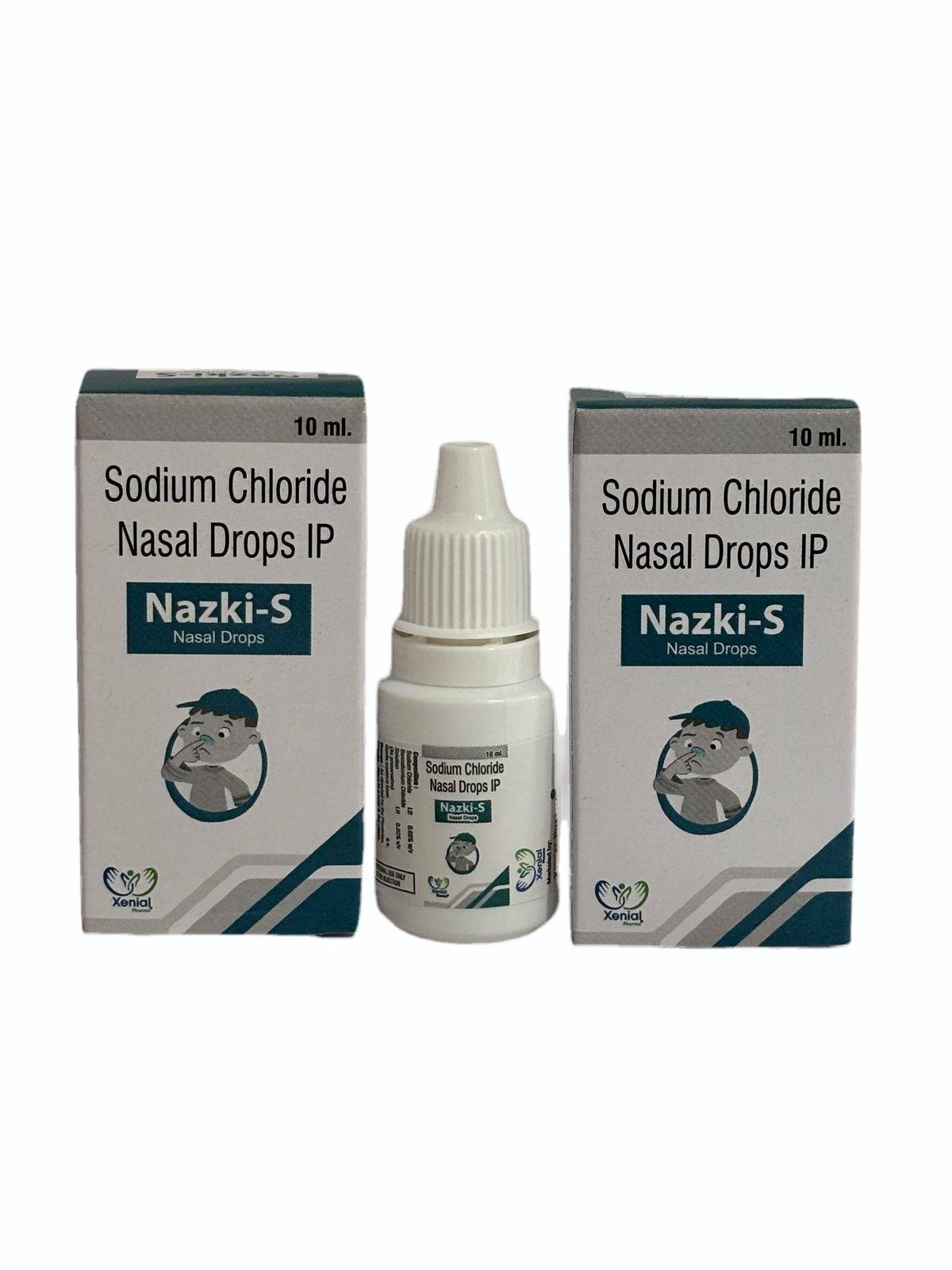 Naski-s Nasal Drop - Saline Sodium Chloride Liquid, 300 Unit Dosage For Pediatric Use, Highly Effective Moisture Support For Dry Nasal Passages