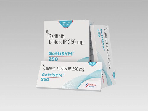 Gefitinib Tablets IP 250 Mg - Medicine Grade, Anti-Cancer Function, Suitable for Adults, 1 Year Shelf Life