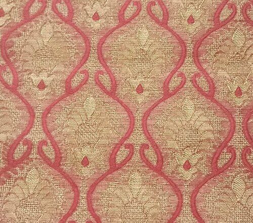 Embossed Polyester Jacquard Brocade Fabric