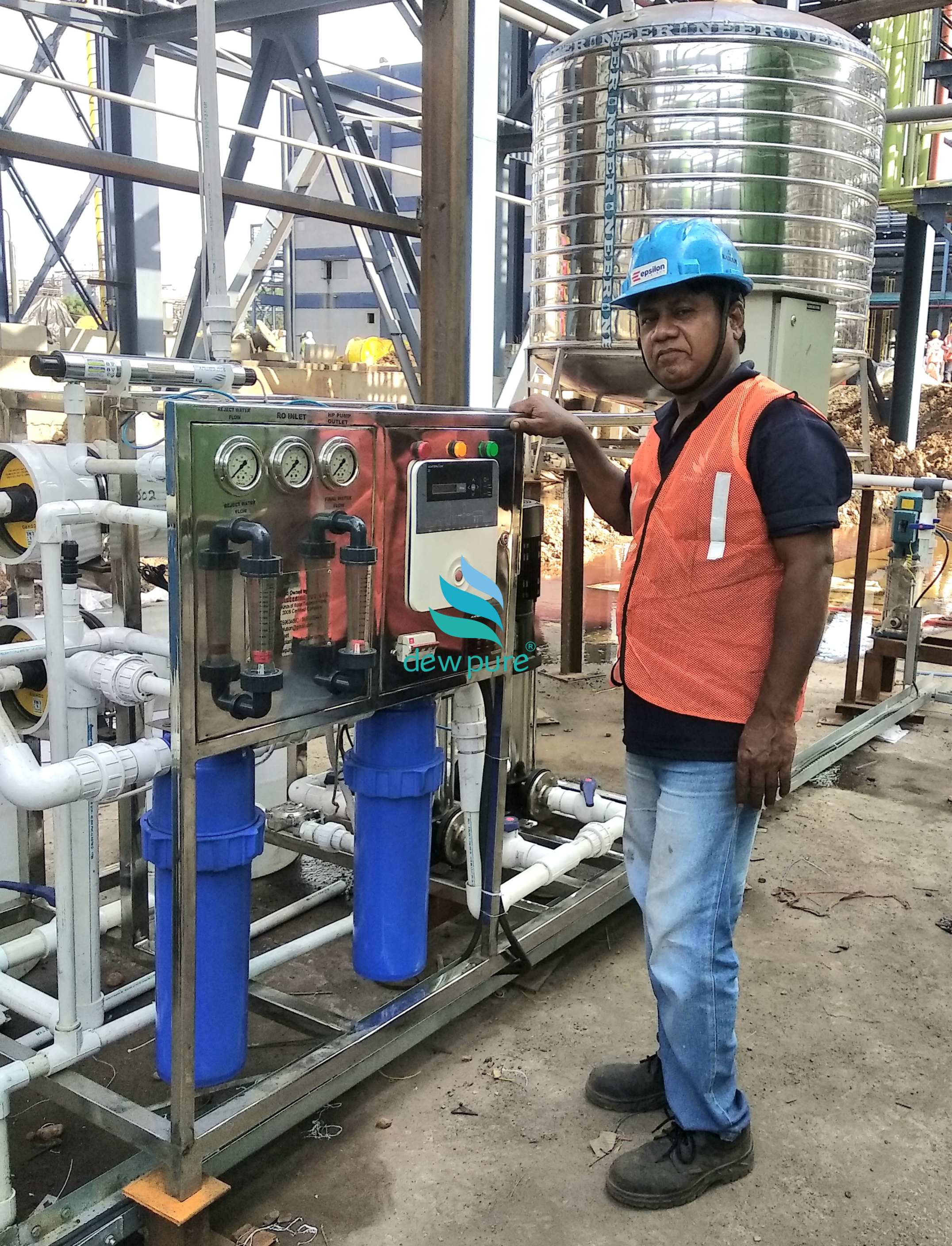Automatic Industrial Reverse Osmosis Plant - Material: Stainless Steel