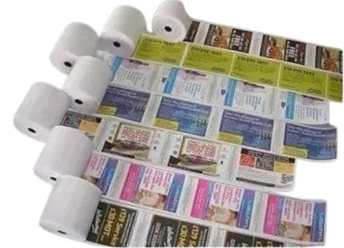 Printed Thermal Paper Rolls - Color: Multiple