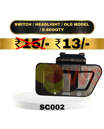 Old Model E-Scooty Headlight Switch - Features: Durable