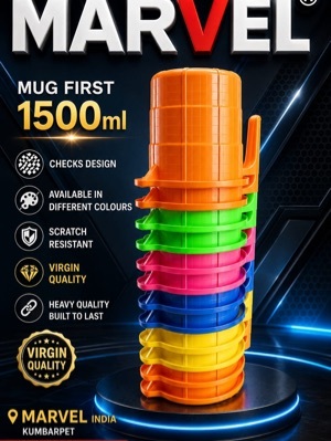 Plastic Mugs - Color: Multicolour