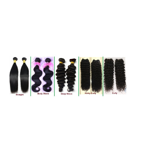 100% Virgin Remy Human Hair Extensions - Color: Black