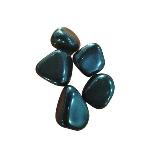 turmline black polished pebbles and dark black agate stone polished pebbles 