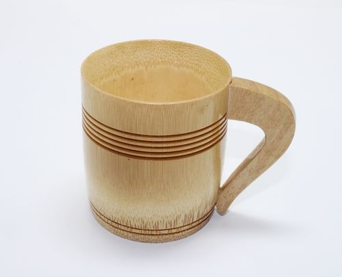 Brown Natural Bamboo Tea Cup