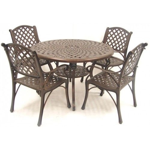 Various Colors Are Available Outdoor Aluminium Table And Chair