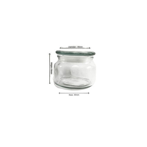 Sturdy And Durable 350ml 8oz Transparent Vacuum Glass Jar