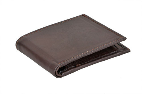 Mens Plain Foldable Leather Wallet