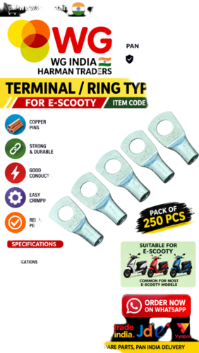 E-scooty Ring Type H/d Terminal - Features: Anti Corrosive