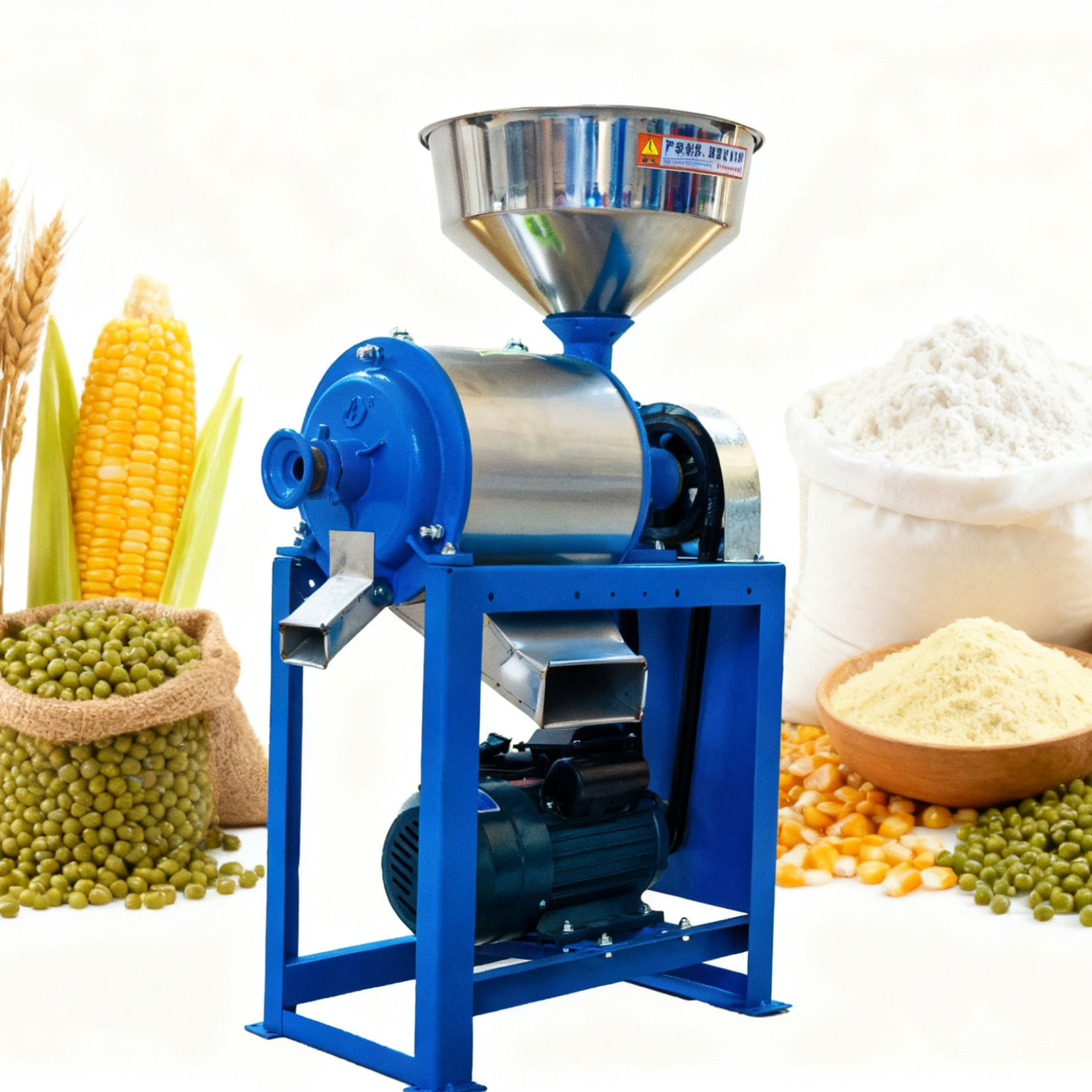 Electric Wheat Corn Bean Grain Flour Milling Machine - Capacity: 50 Kg/hr