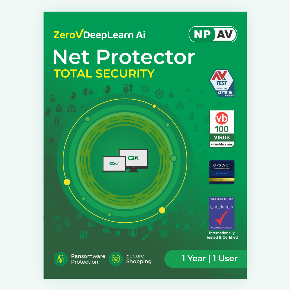 Net Protector Antivirus - Network Security, Gui & Command-line | Real-time Protection, Firewall, Anti-malware, Anti-phishing, Ransomware Defense