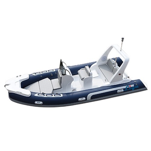 Liya 5.2m Rigid Inflatable Rib Boat - PVC/ORCA Hypalon Material 17ft Length 7.3ft Width 10 Seats | Ideal for Fishing Transport and Leisure Activities