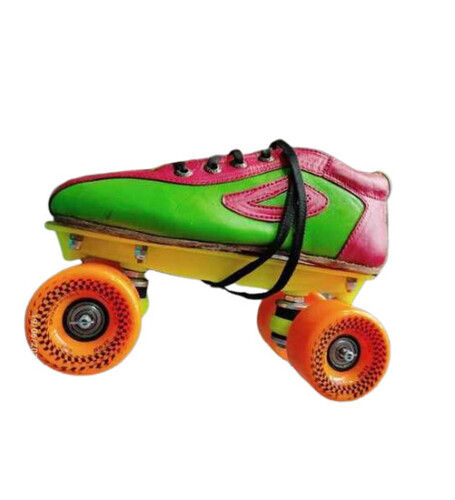 Complete Set Quad Roller Skates With PU Wheels and Leather Shoes