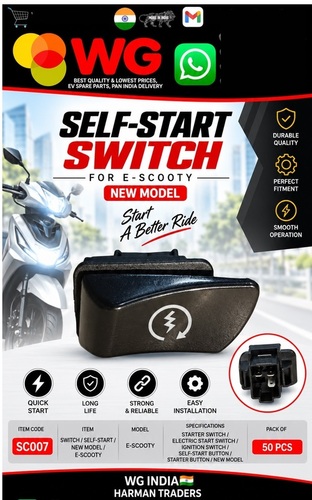 New Model E-Scooty Self Start Switch - Automation Grade: Semi Automatic