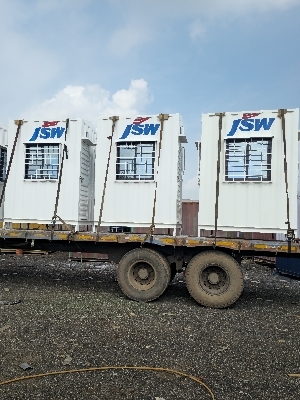 Mild Steel Office Container Cabin - Color: Multicolour